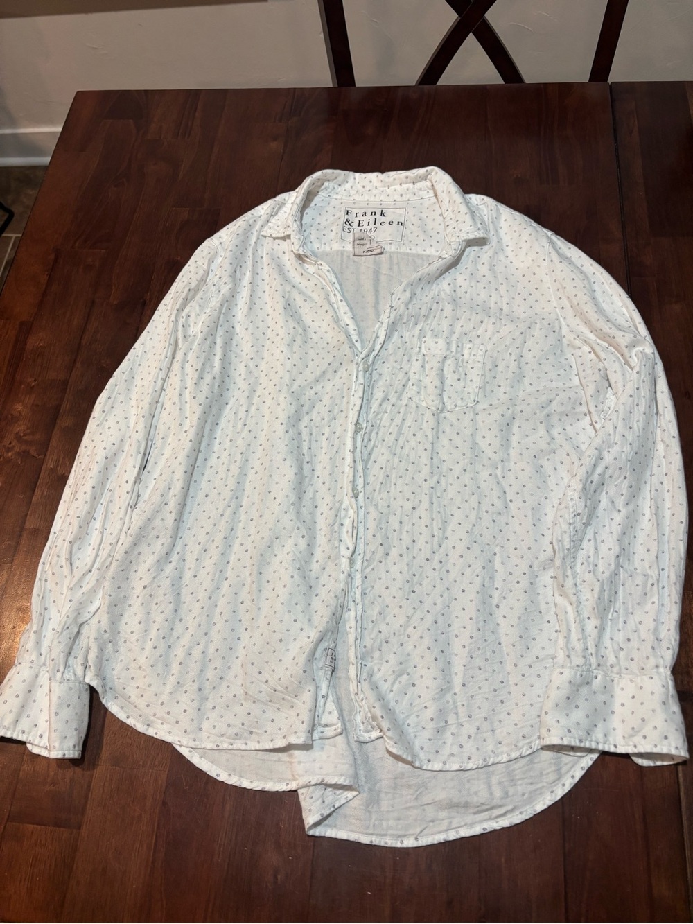 Frank & Eileen Light Blue Dot Button-Down Shirt